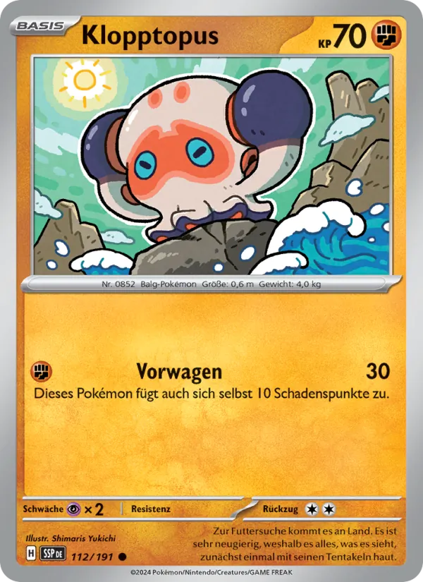 Klopptopus, Stürmische Funken 112
