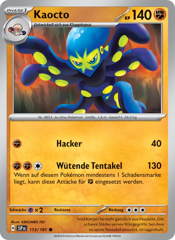 Kaocto, Stürmische Funken 113