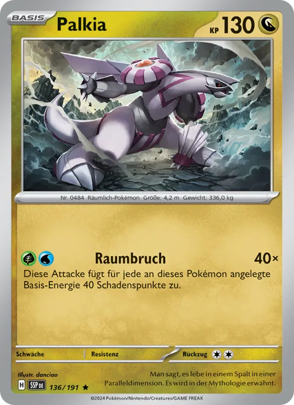 Palkia, Stürmische Funken 136