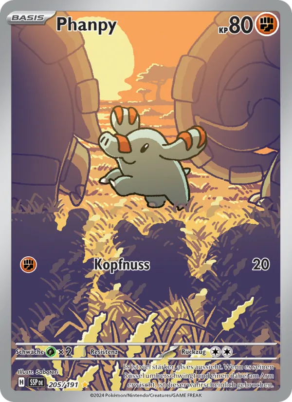 Phanpy, Stürmische Funken 205