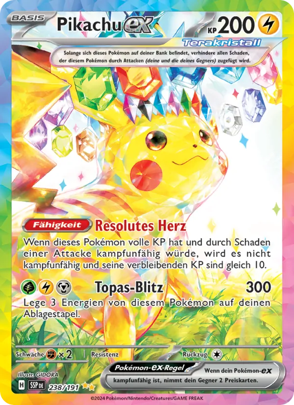 Pikachu-ex, Stürmische Funken 238