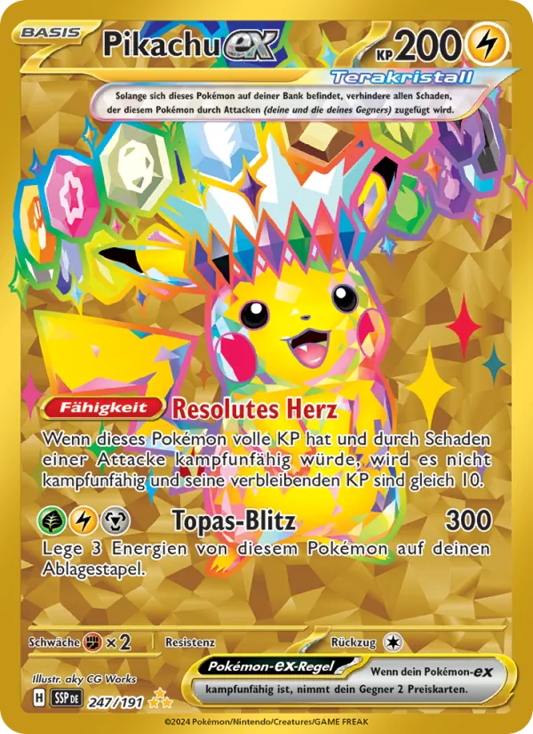 Pikachu-ex, Stürmische Funken 247