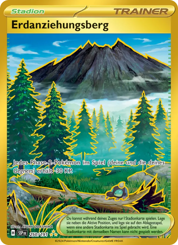 Erdanziehungsberg, Stürmische Funken 250