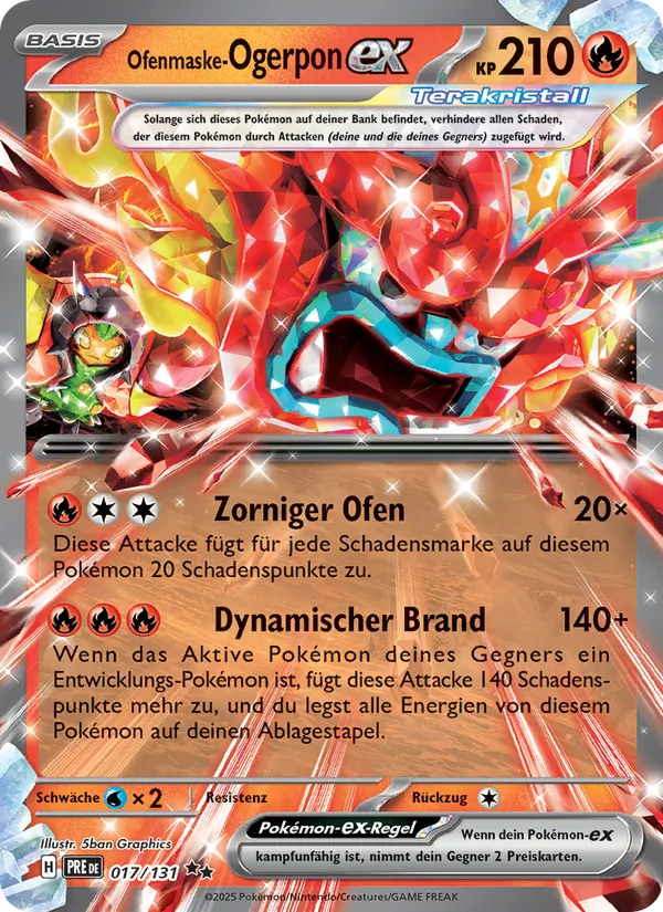 Ofenmaske-Ogerpon-ex, Prismatische Entwicklungen 017