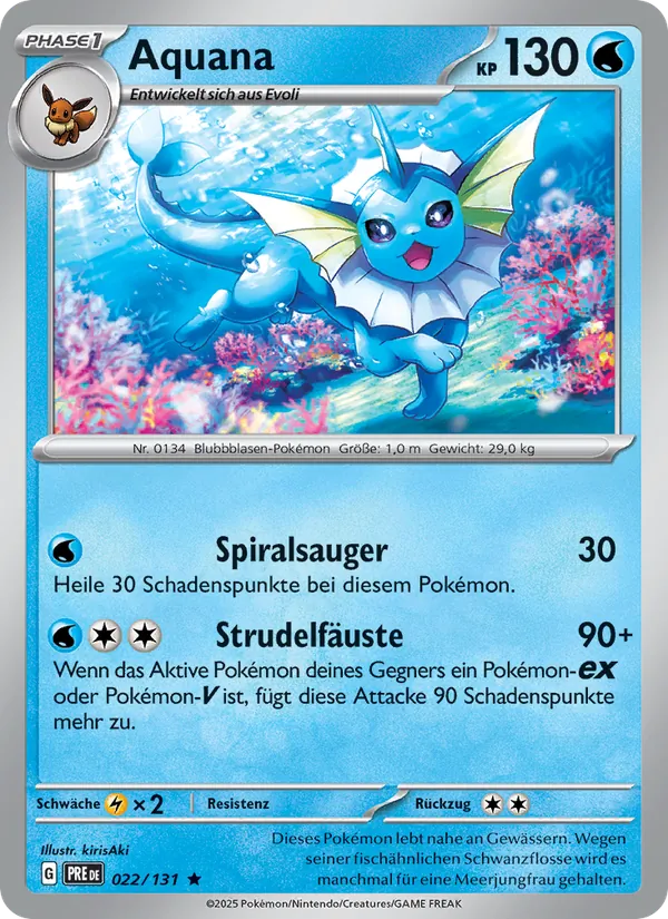 Aquana, Prismatische Entwicklungen 022