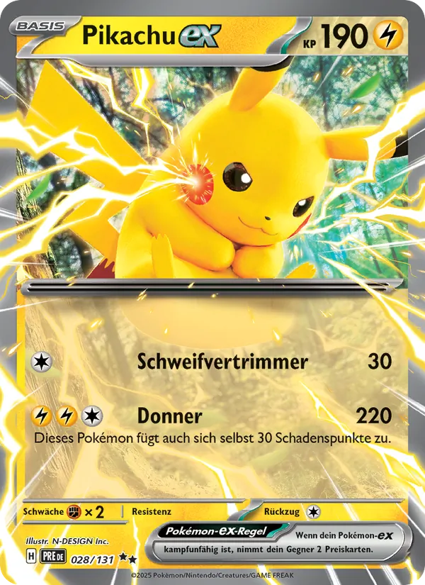 Pikachu-ex, Prismatische Entwicklungen 028
