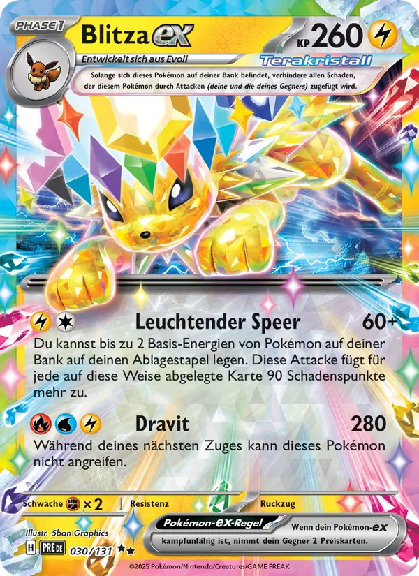 Blitza-ex, Prismatische Entwicklungen 030