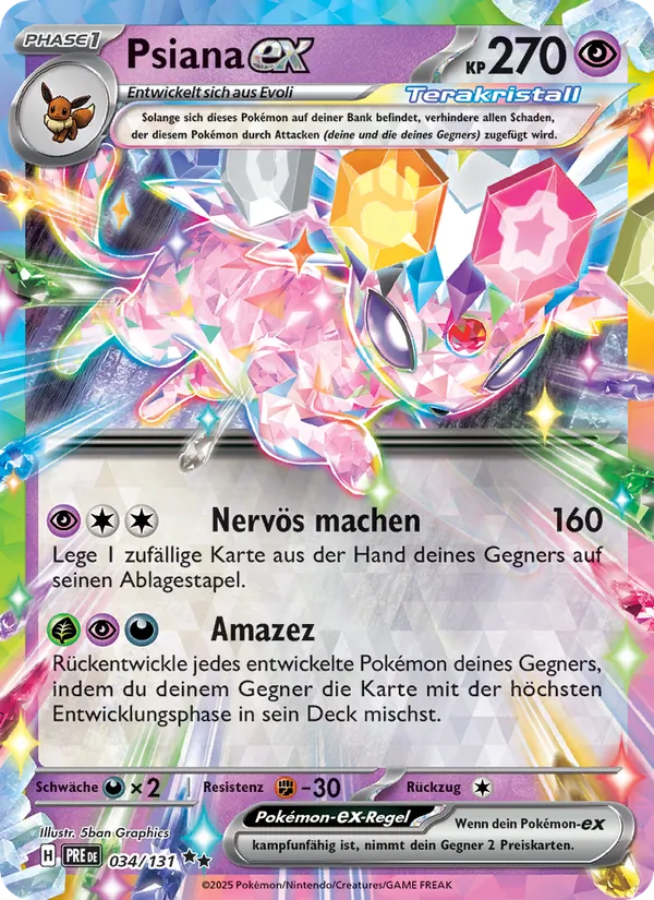 Psiana-ex, Prismatische Entwicklungen 034
