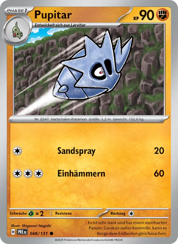 Pupitar, Prismatische Entwicklungen 048