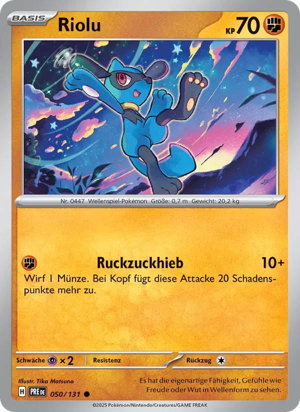 Riolu, Prismatische Entwicklungen 050