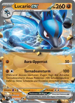 Lucario-ex, Prismatische Entwicklungen 051