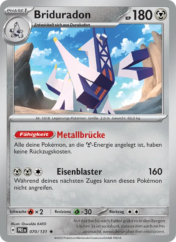 Briduradon, Prismatische Entwicklungen 070