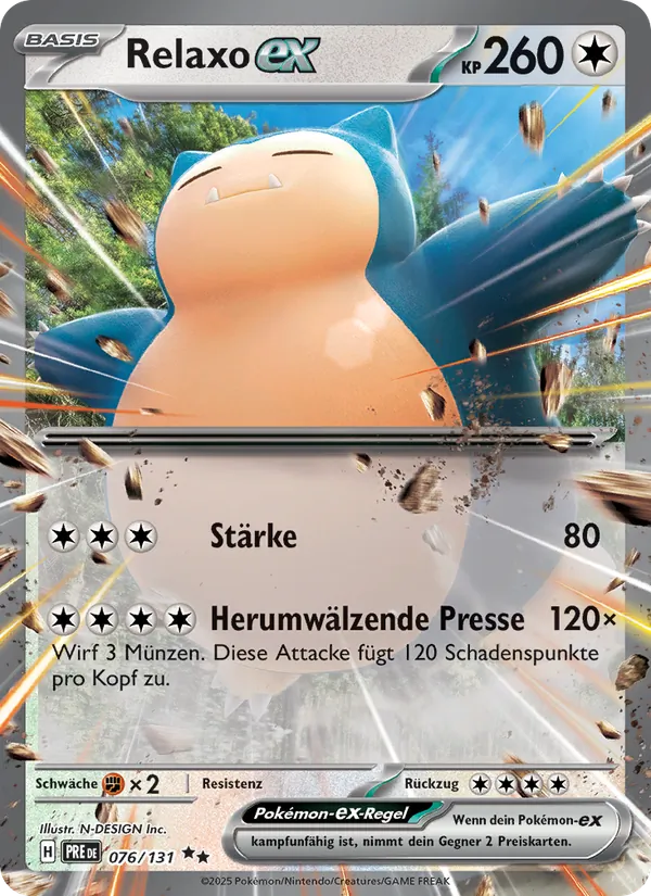 Relaxo-ex, Prismatische Entwicklungen 076
