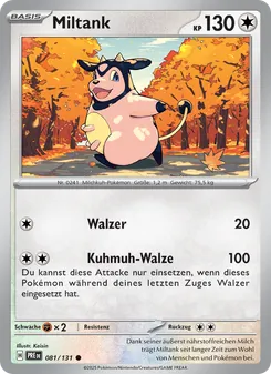 Miltank, Prismatische Entwicklungen 081