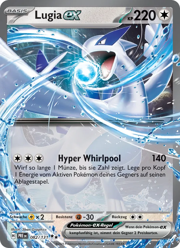 Lugia-ex, Prismatische Entwicklungen 082