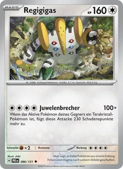 Regigigas, Prismatische Entwicklungen 086
