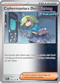 Ciphermaniacs Decodierung, Prismatische Entwicklungen 104