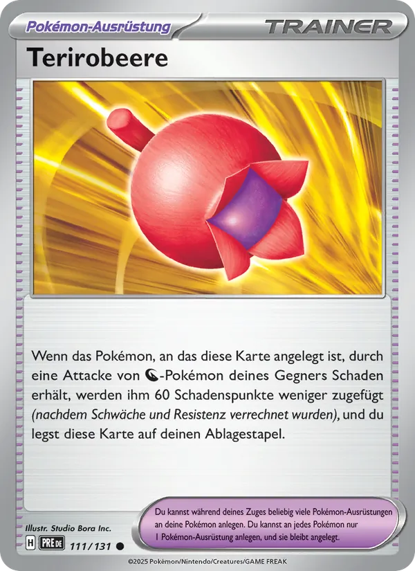 Terirobeere, Prismatische Entwicklungen 111