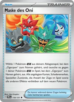 Maske des Oni, Prismatische Entwicklungen 118