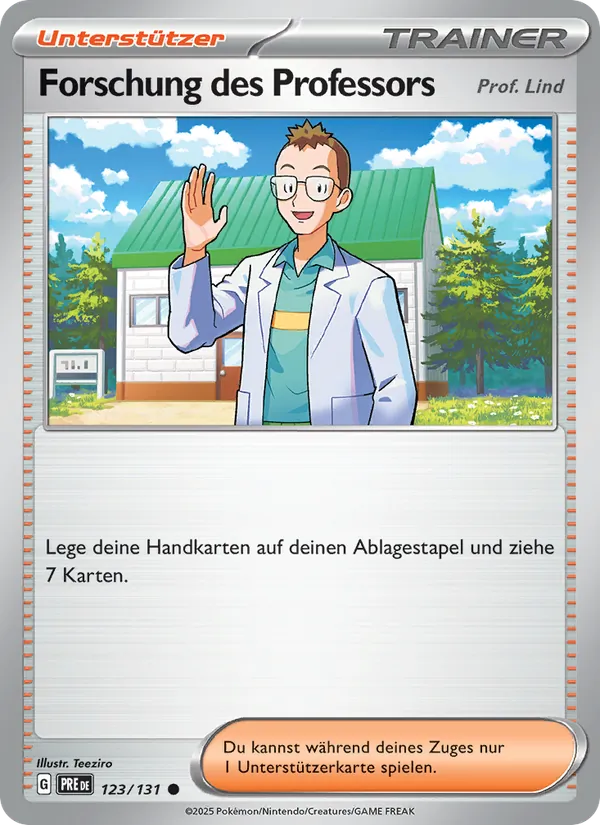 Forschung des Professors, Prismatische Entwicklungen 123