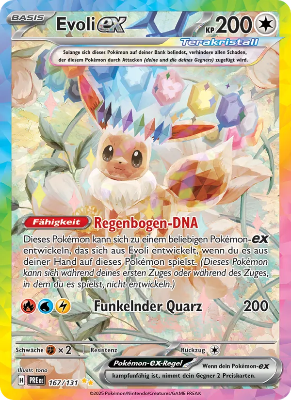 Evoli-ex, Prismatische Entwicklungen 167