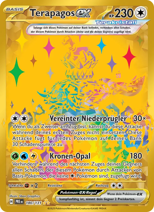 Terapagos-ex, Prismatische Entwicklungen 180