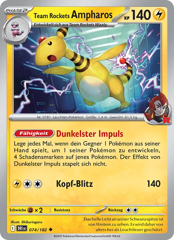 Team Rockets Ampharos, Ewige Rivalen 074