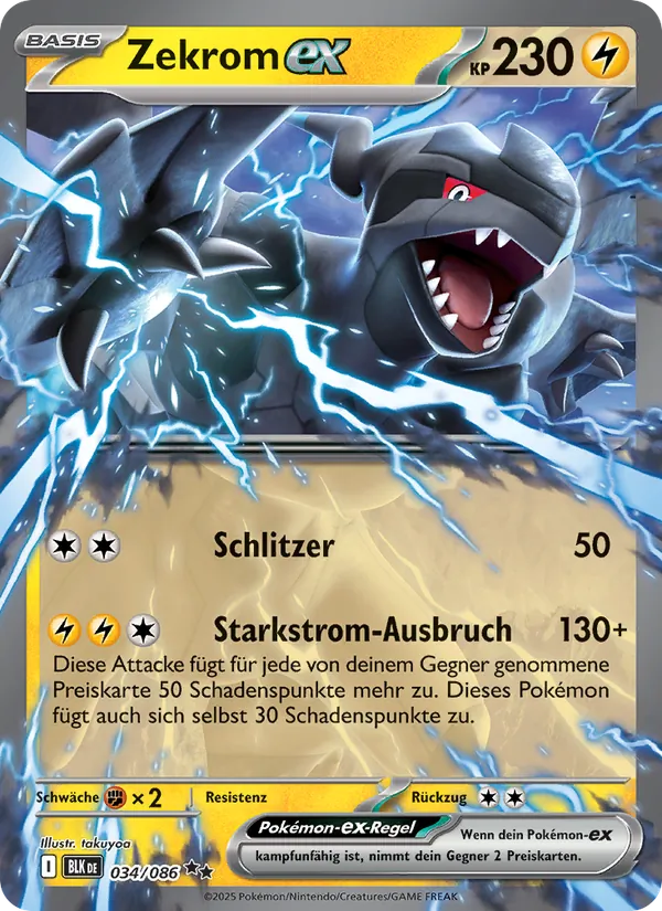 Zekrom-ex, Schwarze Blitze 034