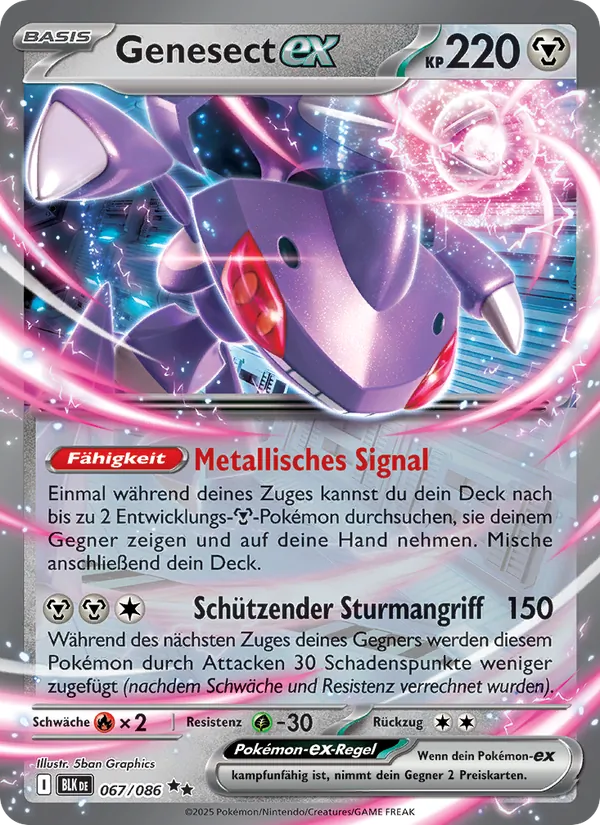 Genesect-ex, Schwarze Blitze 067