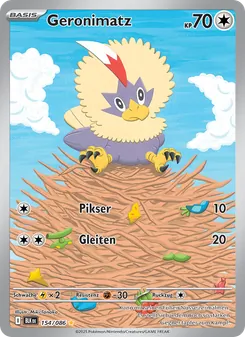 Geronimatz, Schwarze Blitze 154