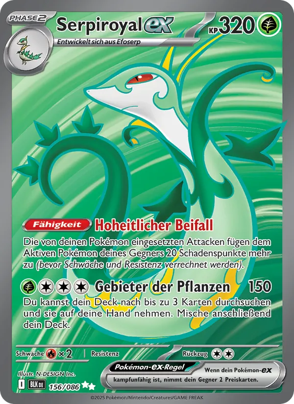 Serpiroyal-ex, Schwarze Blitze 156