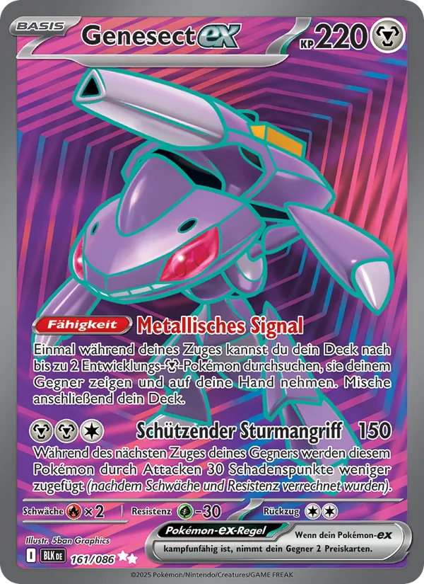Genesect-ex, Schwarze Blitze 161