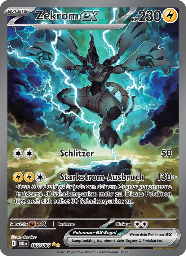 Zekrom-ex, Schwarze Blitze 166