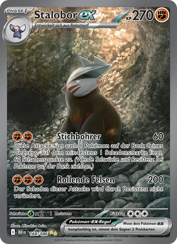Stalobor-ex, Schwarze Blitze 168