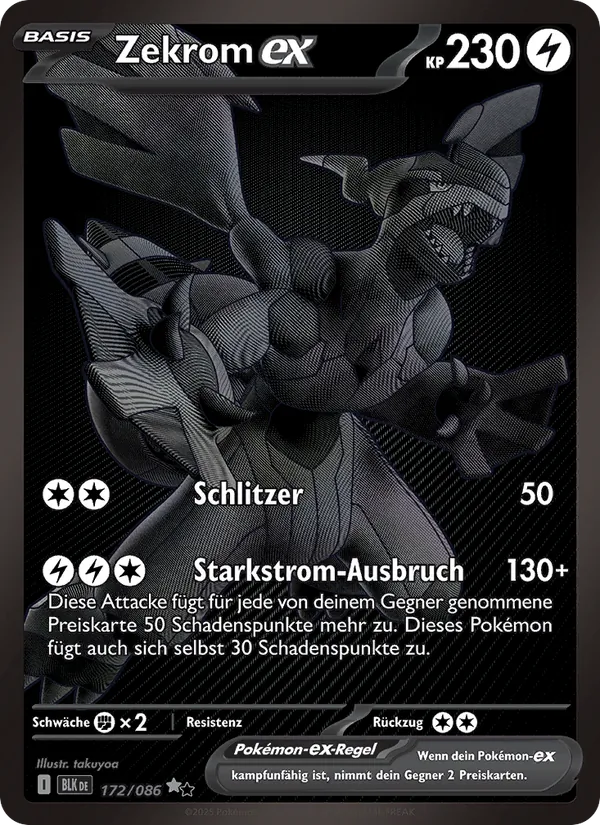 Zekrom-ex, Schwarze Blitze 172