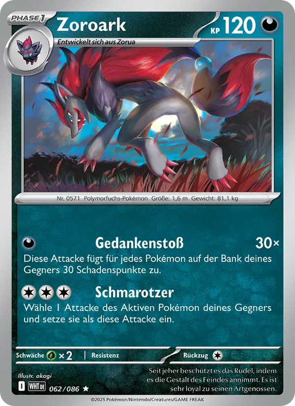 Zoroark, Weiße Flammen 062