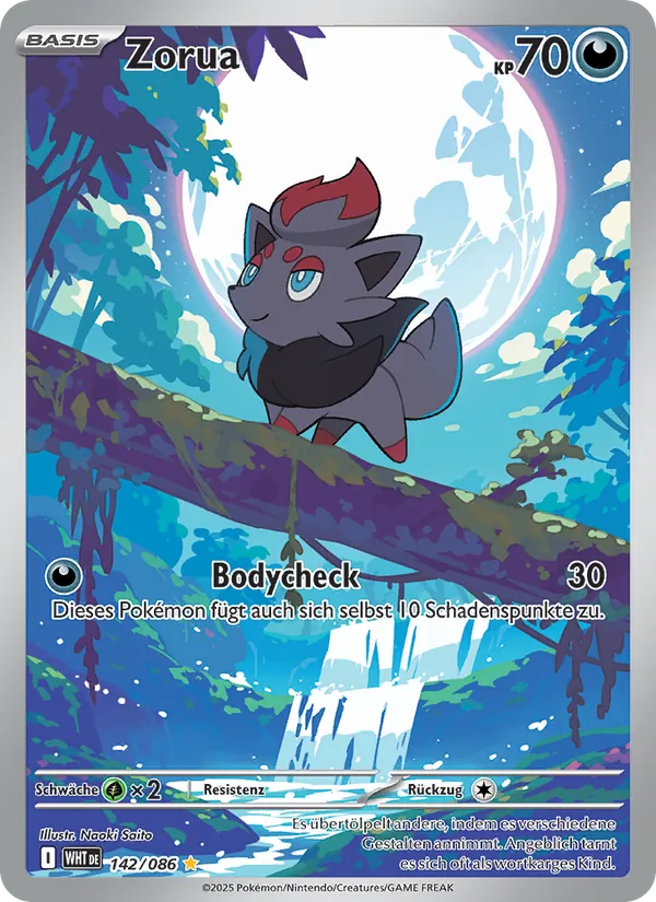 Zorua, Weiße Flammen 142