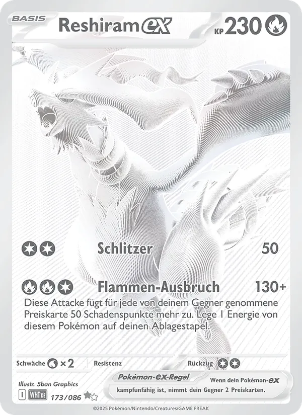 Reshiram-ex, Weiße Flammen 173