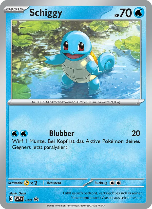 Schiggy, SVP Black Star Promos 048