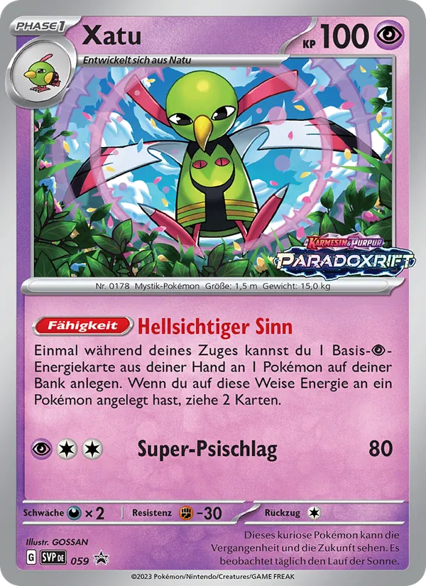 Xatu, SVP Black Star Promos 059