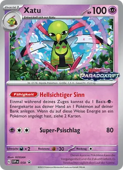 Xatu, SVP Black Star Promos 059