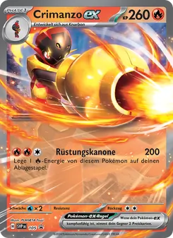 Crimanzo-ex, SVP Black Star Promos 105