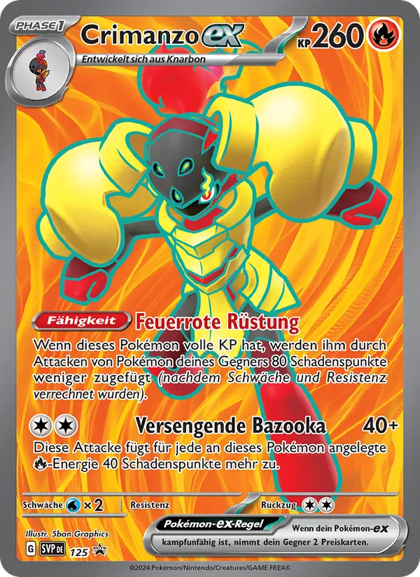 Crimanzo-ex, SVP Black Star Promos 125
