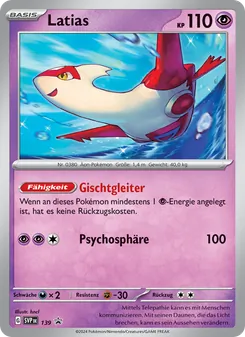 Latias, SVP Black Star Promos 139