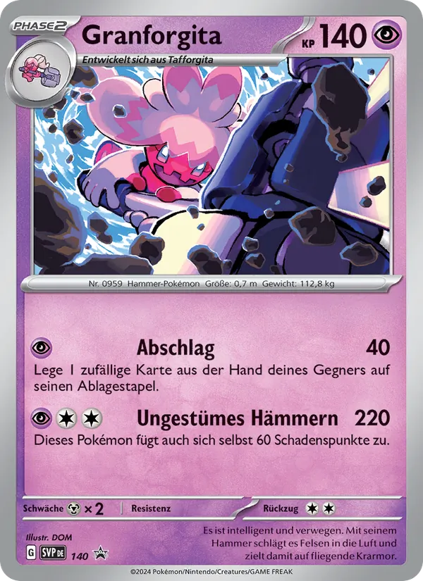 Granforgita, SVP Black Star Promos 140
