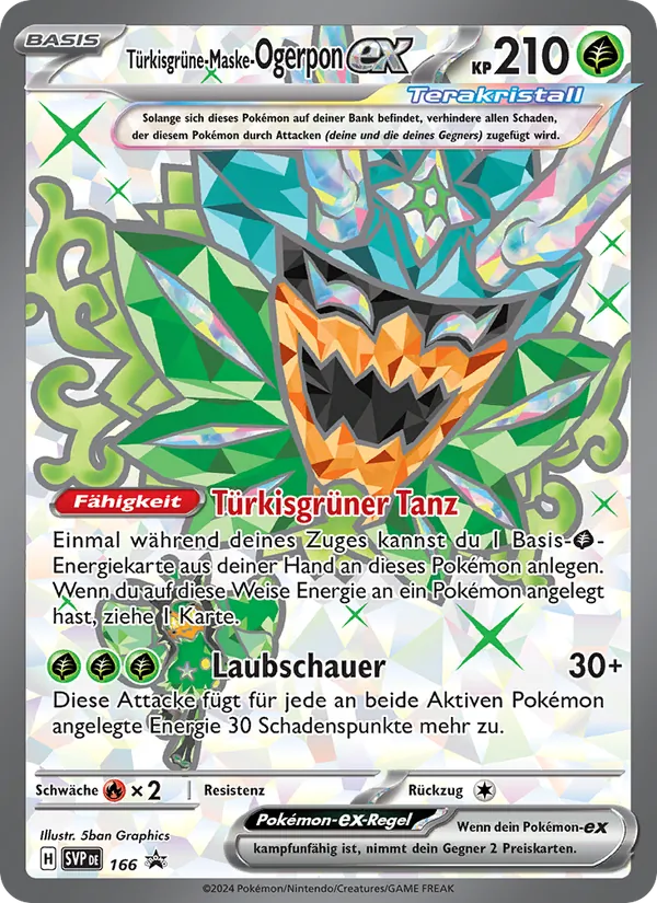 Türkisgrüne-Maske-Ogerpon-ex, SVP Black Star Promos 166