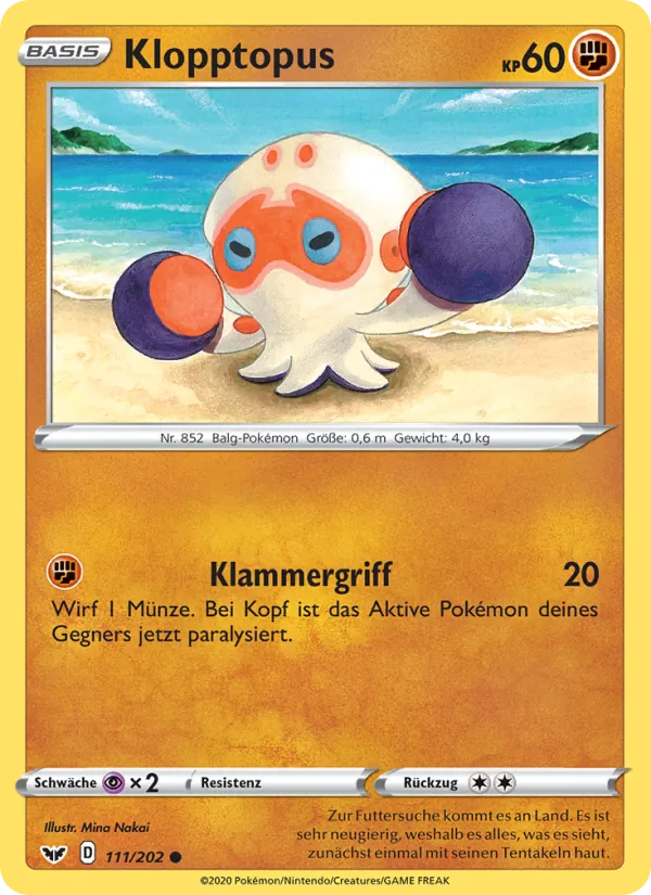 Klopptopus, Schwert & Schild 111