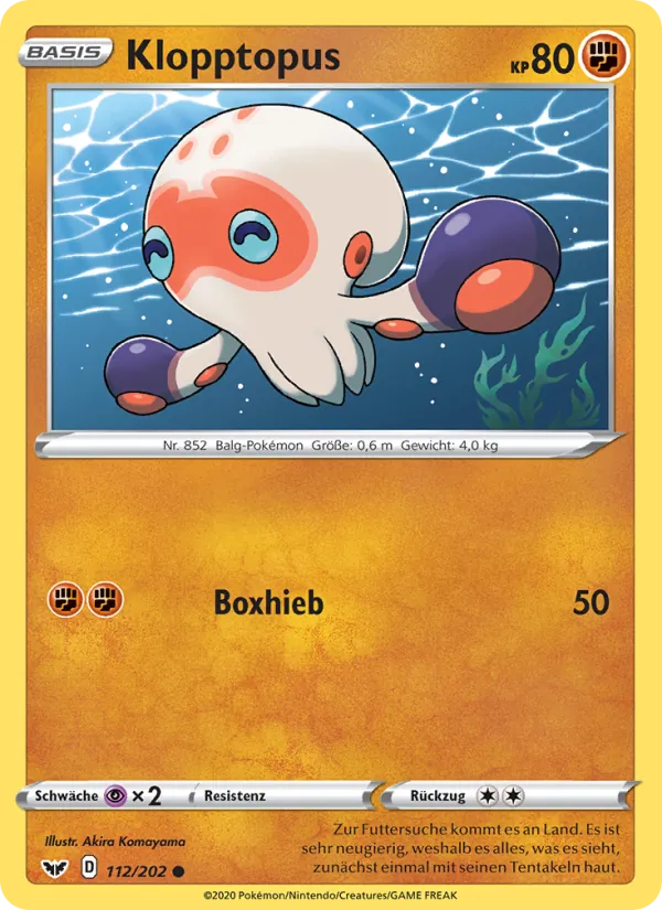 Klopptopus, Schwert & Schild 112
