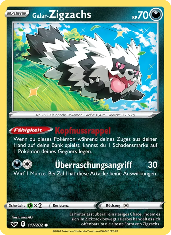 Galar-Zigzachs, Schwert & Schild 117