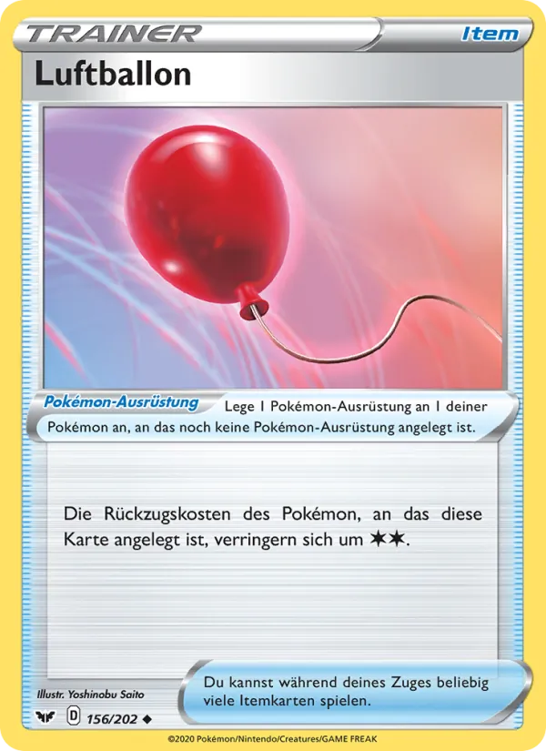Luftballon, Schwert & Schild 156